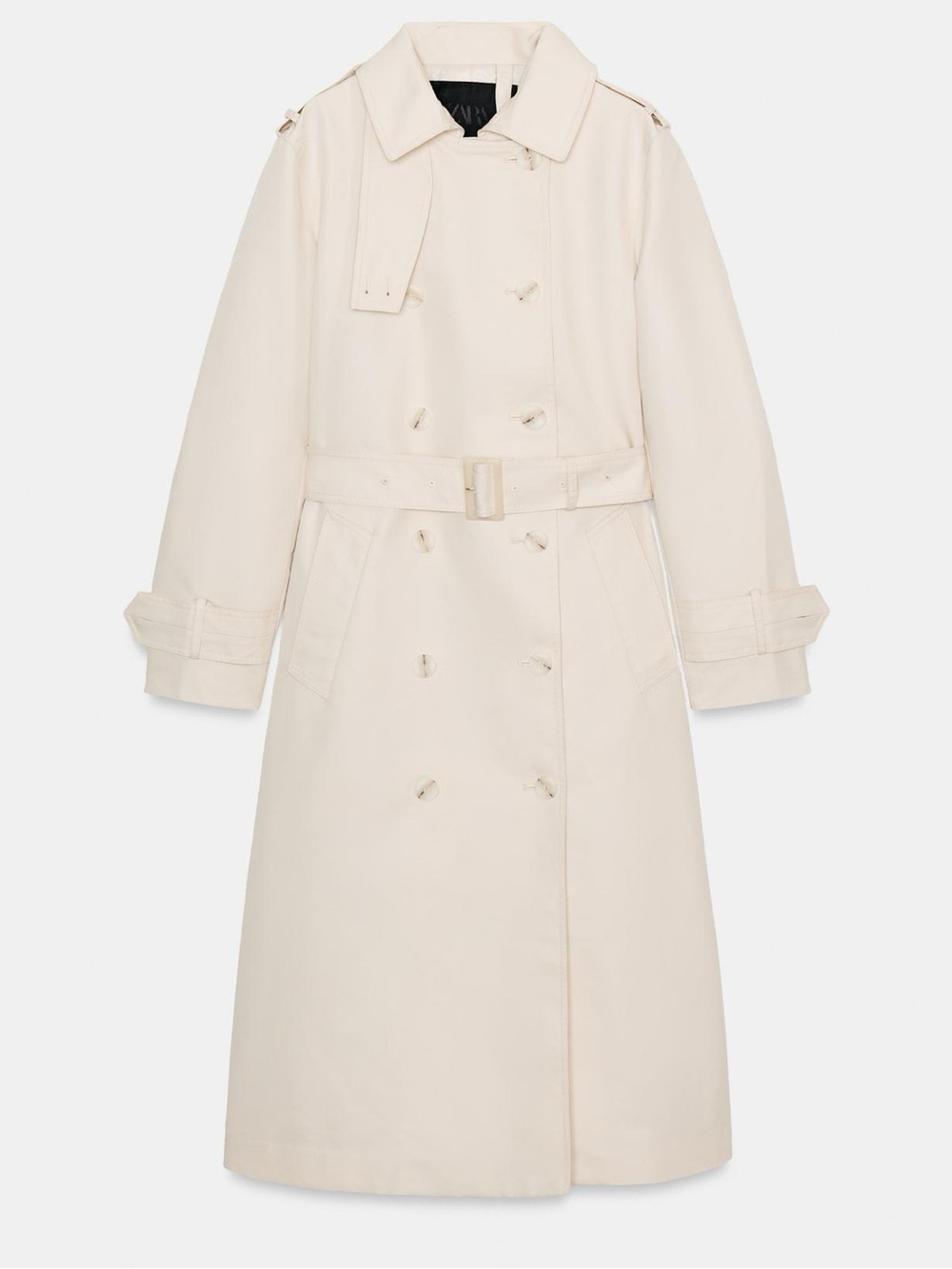 NWT Funnel Neck Belted Trench Coat ZW Collection Size S